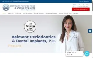Belmont Periodontics, P.C. of Cambridge website
