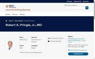 Robert Pringle, Jr., MD website