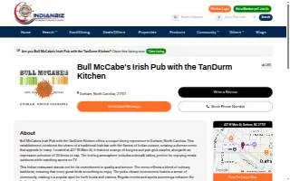Bull McCabe's Irish Pub with the TanDurm Kitchen website