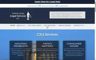 Central Jersey Legal Services of Trenton website