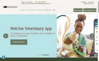 Manzano Animal Clinic website