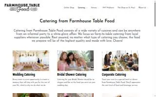 Farmhouse Table Food website