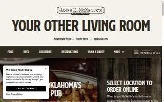 McNellie's OKC website