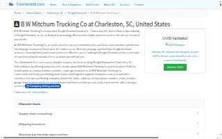 B W Mitchum Trucking Co