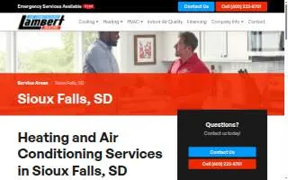 Lambert Heating & Air Conditioning Inc website