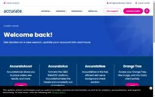 Accurate Chiropractic Associates website