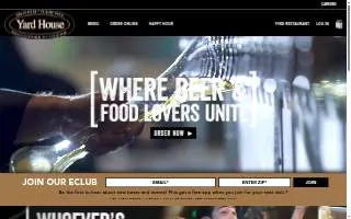 Yard House of Chino website