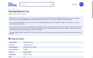 Colonial Electric Inc