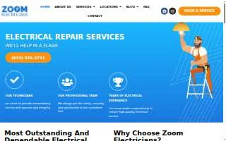 Zoom Electricians of Indio website