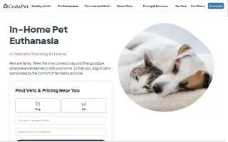 CodaPet - At Home Pet Euthanasia in Redwood City website