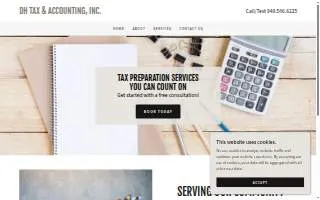 DH Tax & Accounting, Inc. website