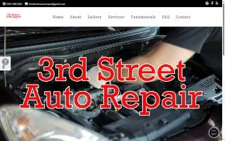 Third Street Auto Repair website