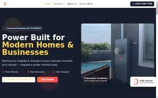 Alas Electric website
