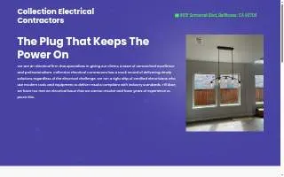 Collection Electrical Contractors website