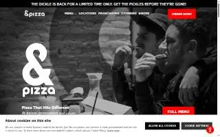 Pizza & Amore website