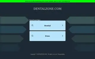Dental Zone Mountain View website