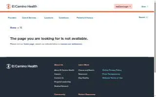 Urgent & Walk-In Care Mountain View – El Camino Health website