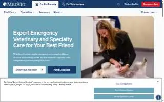 MedVet Mountain View website