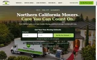 Murdock's Moving & Storage of Chico website