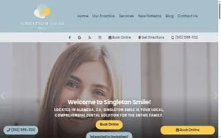 Singleton Smile Dental website