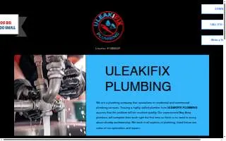 Uleakifix Plumbing website