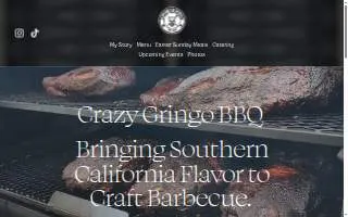 Crazy Gringo BBQ website