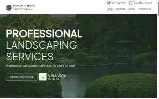 Eco Elements Landscaping website