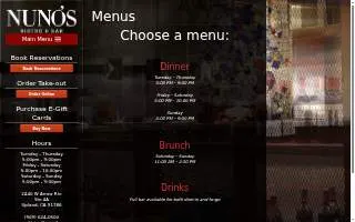 Nuno's Bistro & Bar website