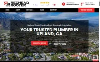 Redhead Rooter Plumbing Drain Cleaning & Hydrojetting of Upland website