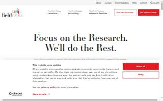 Fieldwork San Ramon website