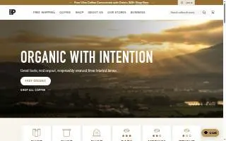 Peet's Coffee of San Ramon website