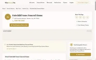 Fairchild Financial Advisors website