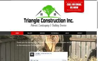 Triangle Construction Tri-Valley Inc. website