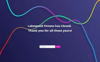 Lakewood Fitness website