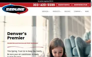 Redline Heating and Cooling website