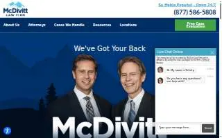 McDivitt Law Firm of Pueblo website