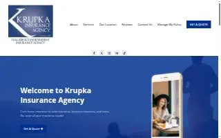 Krupka Insurance Agency Inc website