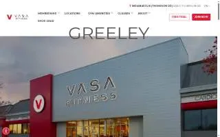 VASA Fitness of Greeley website