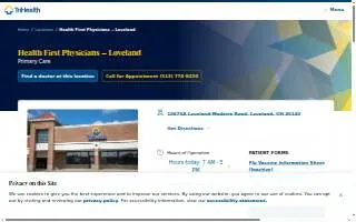 TriHealth Health First Physicians - Loveland website
