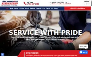 Broomfield Automotive website