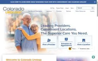 Colorado Urology - Castle Rock website
