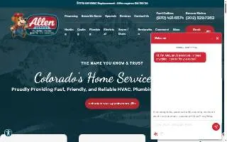 Allen Service of Denver website