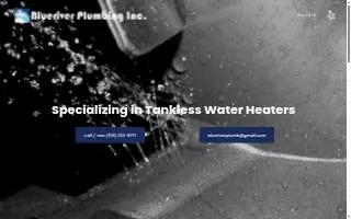 Blue River Plumbing & Heating website