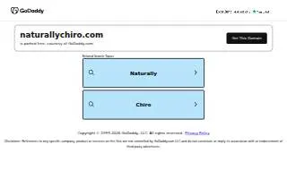 Naturally Chiropractic of Parker website