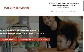 Pure Service Plumbing website
