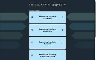 American Master Movers website