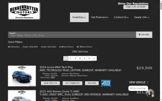 Berkenkotter Motors of Parker website
