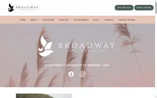 Broadway Family Practice of Littleton website