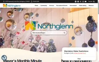 Northglenn Health and Fitness website