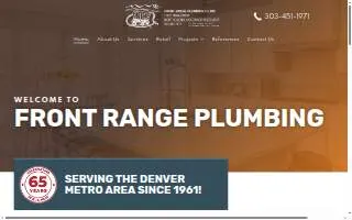 Front Range Plumbing Co., Inc. website